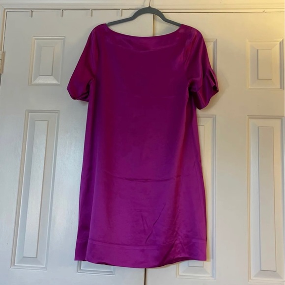 Madison Marcus 💯 silk dress Fuchsia Large - Picture 2 of 5